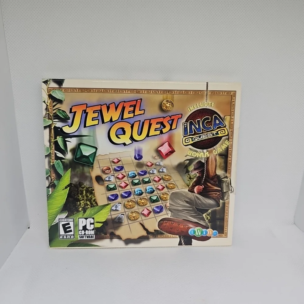 Jewel Quest + Inca Quest Bonus Video Game 2007 Factory Sealed PC CD ROM Rated E